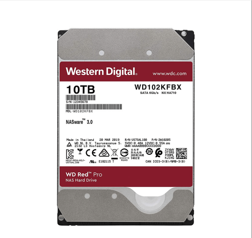 Ổ Cứng HDD WD Red Pro 10TB 256MB 7200RPM WD102KFBX - New Seal